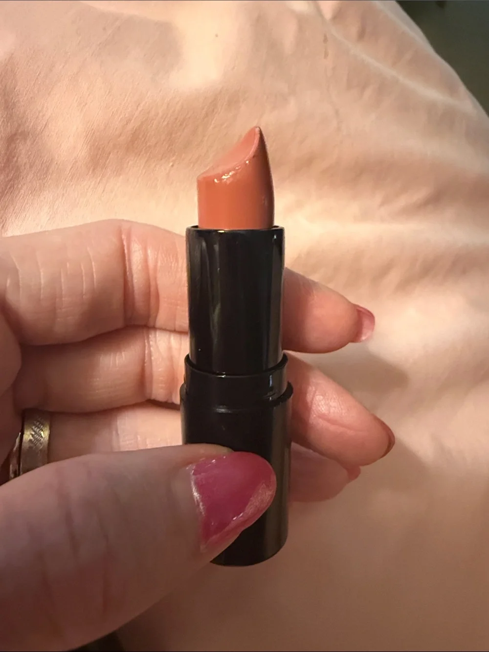 Laura Geller Terracotta Neutral Shade Lipstick Tube with Gold Logo